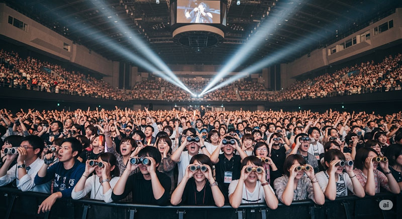 オペラグラス 双眼鏡 コンサートやライブでの使い分け