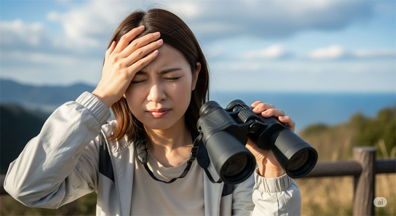 双眼鏡 手ブレが原因？手持ち双眼鏡の限界