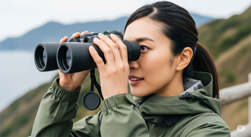 双眼鏡 正しいピント調整と姿勢による対策