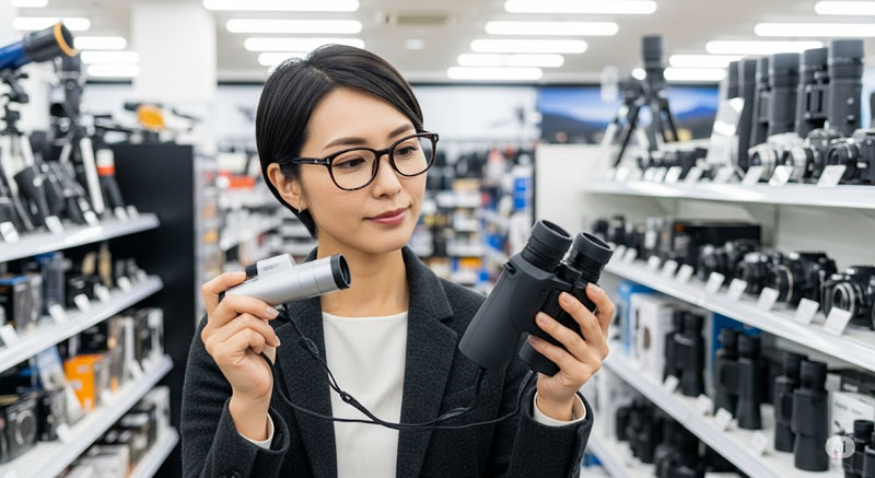 双眼鏡 単眼鏡 メガネ使用者が確認すべきポイント