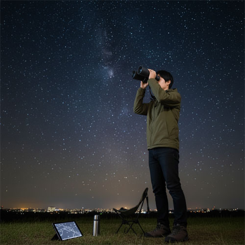 【双眼鏡で天体観測】実際の見え方は？