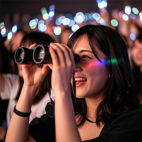 防振双眼鏡がおすすめ!天井席も「神席」に