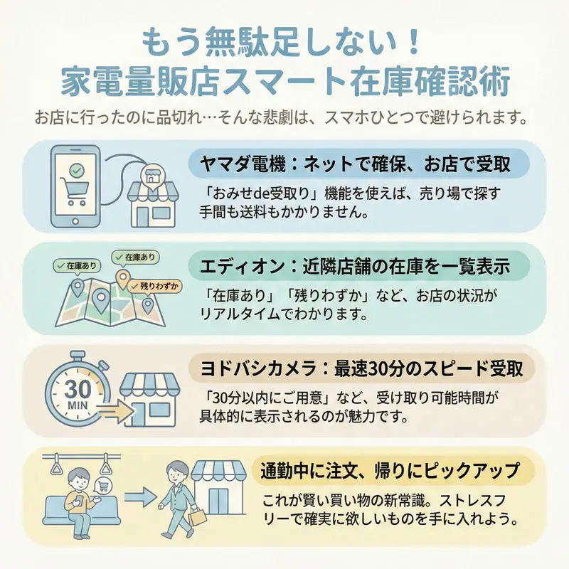 双眼鏡を電気屋で探す｜ヤマダ電機やエディオンの在庫確認法