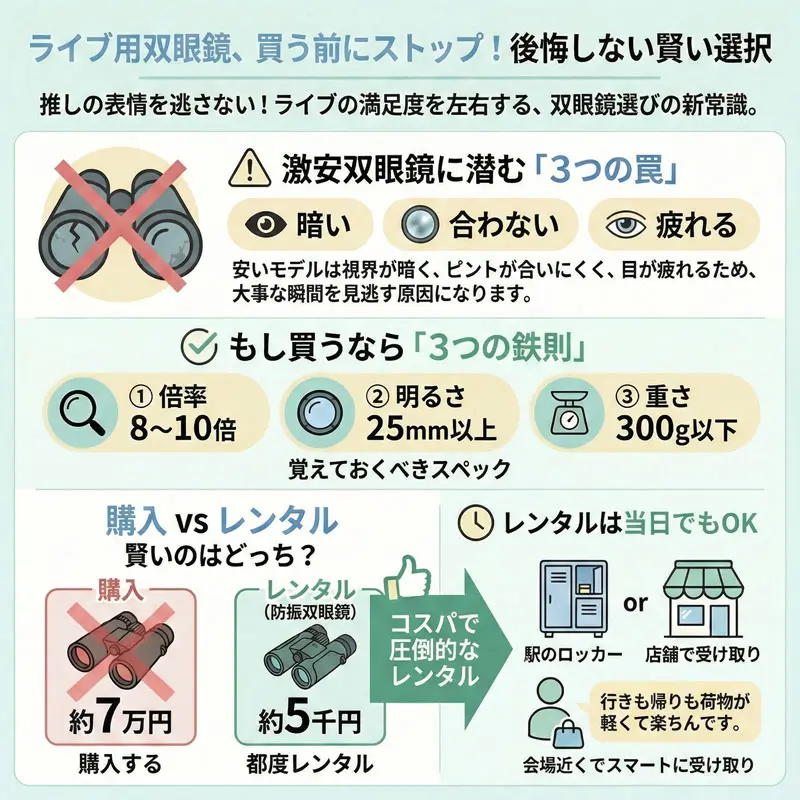 双眼鏡を電気屋で安く手に入れる”賢い戦略”